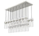 Linear Chandelier Z-Lite 7002P5-23L-BN Brushed Nickel Fontaine 23 Light Linear Chandelier Z-Lite
