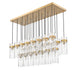 Linear Chandelier Z-Lite 7002P5-23L-RB Rubbed Brass Fontaine 23 Light Linear Chandelier Z-Lite