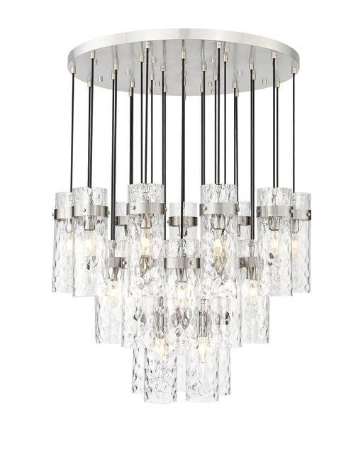 Chandelier Z-Lite 7002P5-27R-BN Brushed Nickel Fontaine 27 Light Chandelier Z-Lite