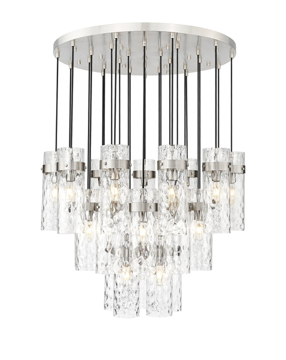 Chandelier Z-Lite 7002P5-27R-BN Brushed Nickel Fontaine 27 Light Chandelier Z-Lite