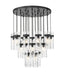 Chandelier Z-Lite 7002P5-27R-MB Matte Black Fontaine 27 Light Chandelier Z-Lite