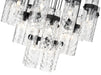 Chandelier Z-Lite 7002P5-27R-MB Matte Black Fontaine 27 Light Chandelier Z-Lite