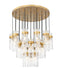 Chandelier Z-Lite 7002P5-27R-RB Rubbed Brass Fontaine 27 Light Chandelier Z-Lite