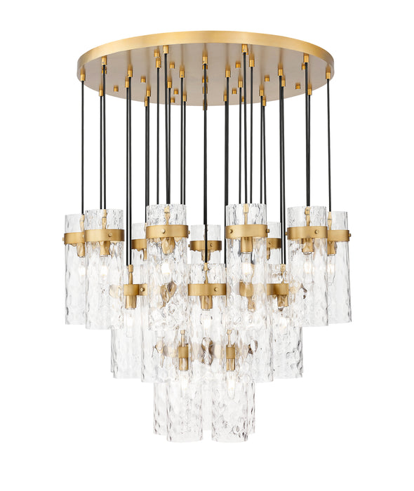 Chandelier Z-Lite 7002P5-27R-RB Rubbed Brass Fontaine 27 Light Chandelier Z-Lite