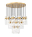 Chandelier Z-Lite 7002P5-27R-RB Rubbed Brass Fontaine 27 Light Chandelier Z-Lite
