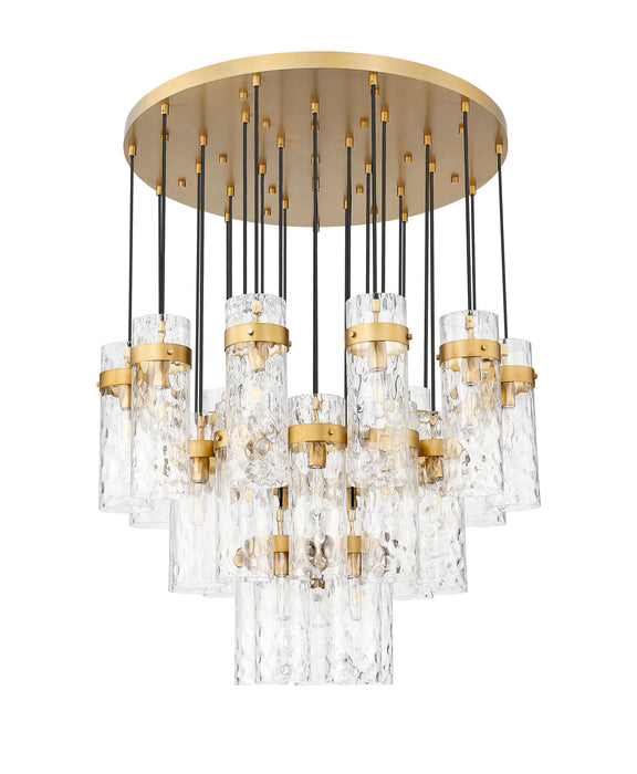 Chandelier Z-Lite 7002P5-27R-RB Rubbed Brass Fontaine 27 Light Chandelier Z-Lite