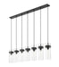 Linear Chandelier Z-Lite 7002P5-7L-MB Matte Black Fontaine 7 Light Linear Chandelier Z-Lite
