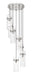Chandelier Z-Lite 7002P5-7R-BN Brushed Nickel Fontaine 7 Light Chandelier Z-Lite