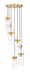 Chandelier Z-Lite 7002P5-7R-RB Rubbed Brass Fontaine 7 Light Chandelier Z-Lite