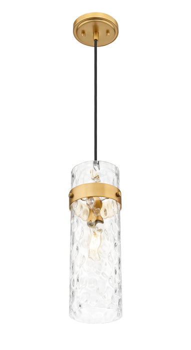 Pendant Z-Lite 7002P5-RB Rubbed Brass Fontaine 1 Light Pendant Z-Lite