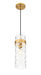 Pendant Z-Lite 7002P5-RB Rubbed Brass Fontaine 1 Light Pendant Z-Lite