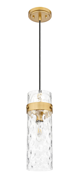 Pendant Z-Lite 7002P5-RB Rubbed Brass Fontaine 1 Light Pendant Z-Lite