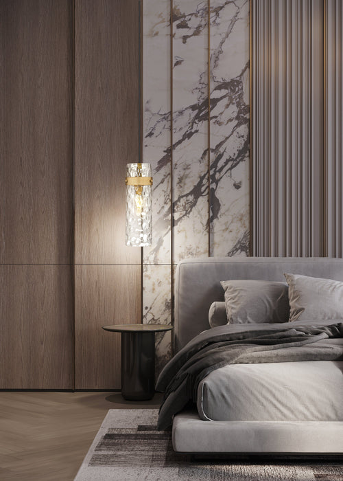 Pendant Z-Lite 7002P5-RB Rubbed Brass Fontaine 1 Light Pendant Z-Lite