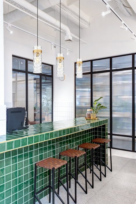 Pendant Z-Lite 7002P5-RB Rubbed Brass Fontaine 1 Light Pendant Z-Lite