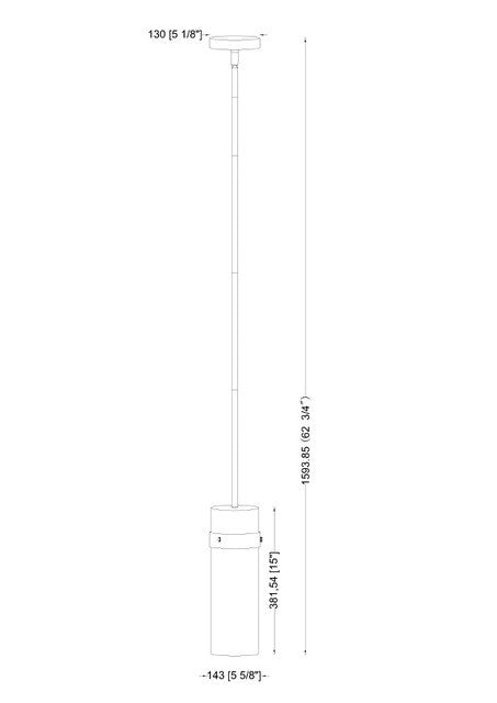 Pendant Z-Lite 7002P5-ROD-BN Brushed Nickel Fontaine 1 Light Pendant Z-Lite
