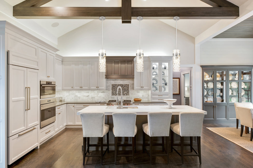 Pendant Z-Lite 7002P5-ROD-BN Brushed Nickel Fontaine 1 Light Pendant Z-Lite