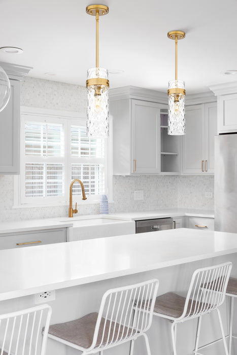 Pendant Z-Lite 7002P5-ROD-RB Rubbed Brass Fontaine 1 Light Pendant Z-Lite