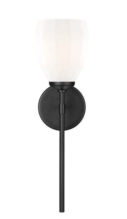 Wall Sconce Z-Lite 7004-1S-MB Matte Black Oren 1 Light Wall Sconce Z-Lite