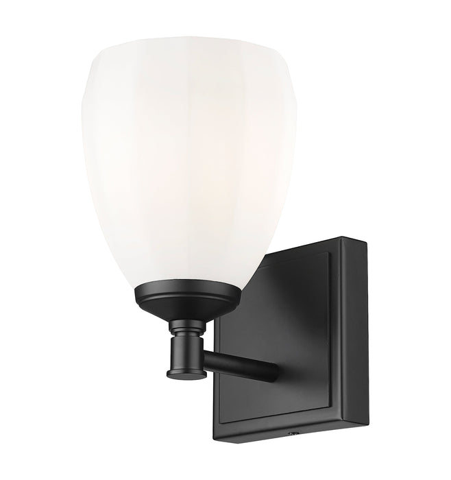 Vanity Z-Lite 7004-1V-MB Matte Black Oren 1 Light Vanity Z-Lite