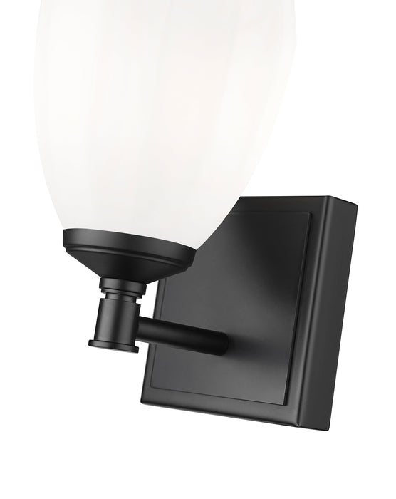Vanity Z-Lite 7004-1V-MB Matte Black Oren 1 Light Vanity Z-Lite