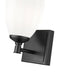 Vanity Z-Lite 7004-1V-MB Matte Black Oren 1 Light Vanity Z-Lite