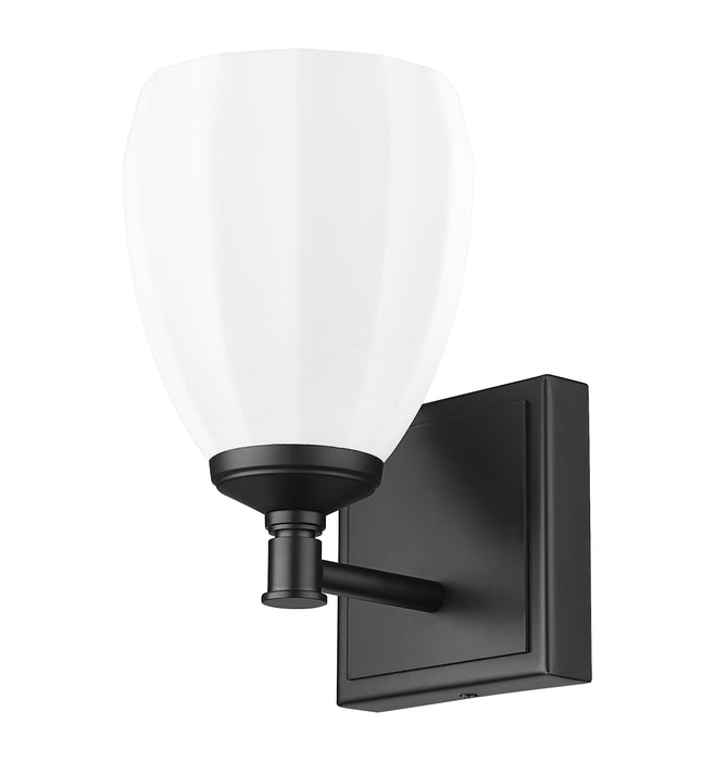 Vanity Z-Lite 7004-1V-MB Matte Black Oren 1 Light Vanity Z-Lite