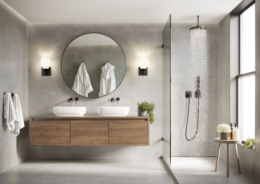 Vanity Z-Lite 7004-1V-MB Matte Black Oren 1 Light Vanity Z-Lite