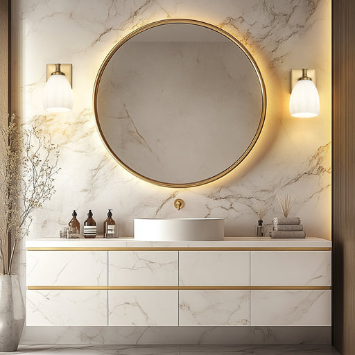 Vanity Z-Lite 7004-1V-MGLD Modern Gold Oren 1 Light Vanity Z-Lite