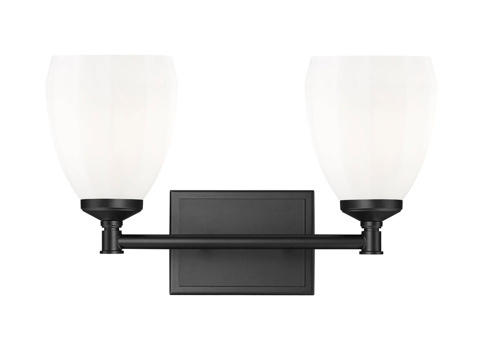 Vanity Z-Lite 7004-2V-MB Matte Black Oren 2 Light Vanity Z-Lite