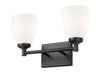 Vanity Z-Lite 7004-2V-MB Matte Black Oren 2 Light Vanity Z-Lite
