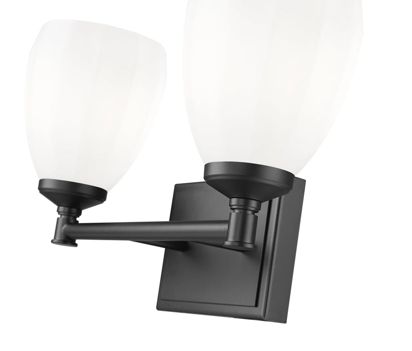 Vanity Z-Lite 7004-2V-MB Matte Black Oren 2 Light Vanity Z-Lite