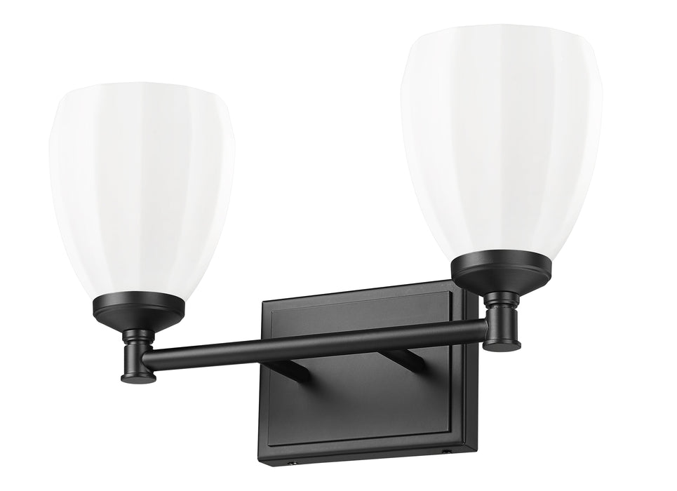 Vanity Z-Lite 7004-2V-MB Matte Black Oren 2 Light Vanity Z-Lite
