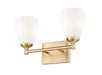 Vanity Z-Lite 7004-2V-MGLD Modern Gold Oren 2 Light Vanity Z-Lite