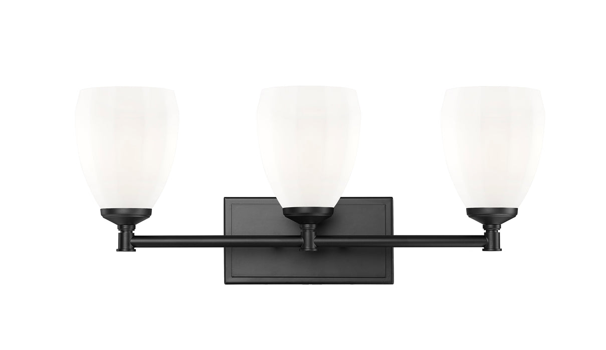 Vanity Z-Lite 7004-3V-MB Matte Black Oren 3 Light Vanity Z-Lite