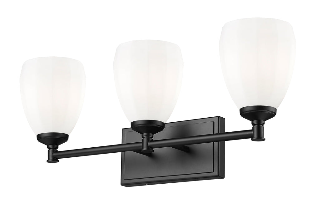 Vanity Z-Lite 7004-3V-MB Matte Black Oren 3 Light Vanity Z-Lite