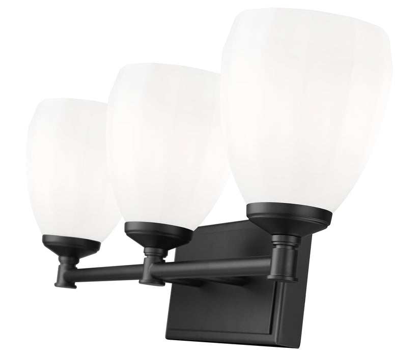 Vanity Z-Lite 7004-3V-MB Matte Black Oren 3 Light Vanity Z-Lite