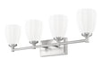 Vanity Z-Lite 7004-4V-BN Brushed Nickel Oren 4 Light Vanity Z-Lite
