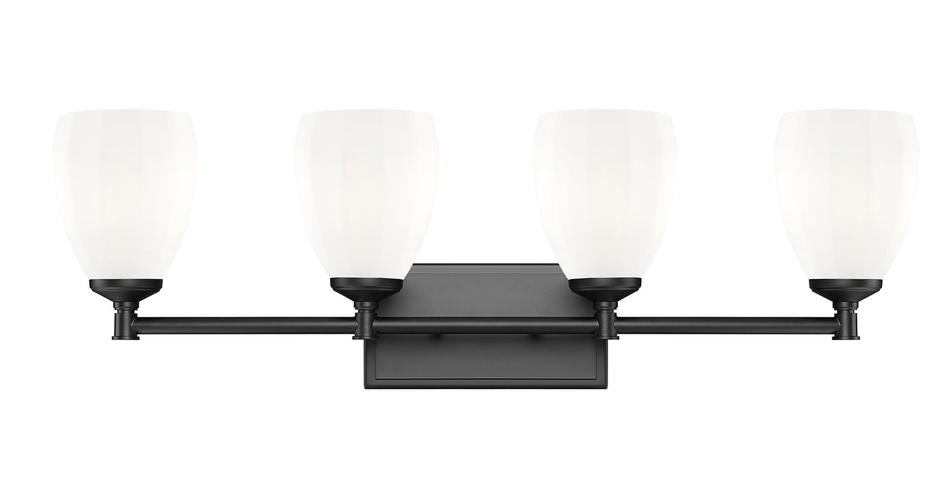 Vanity Z-Lite 7004-4V-MB Matte Black Oren 4 Light Vanity Z-Lite