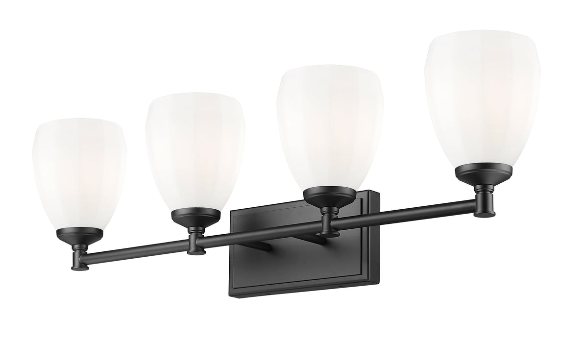 Vanity Z-Lite 7004-4V-MB Matte Black Oren 4 Light Vanity Z-Lite