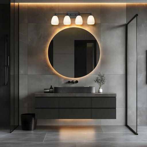 Vanity Z-Lite 7004-4V-MB Matte Black Oren 4 Light Vanity Z-Lite