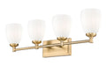 Vanity Z-Lite 7004-4V-MGLD Modern Gold Oren 4 Light Vanity Z-Lite
