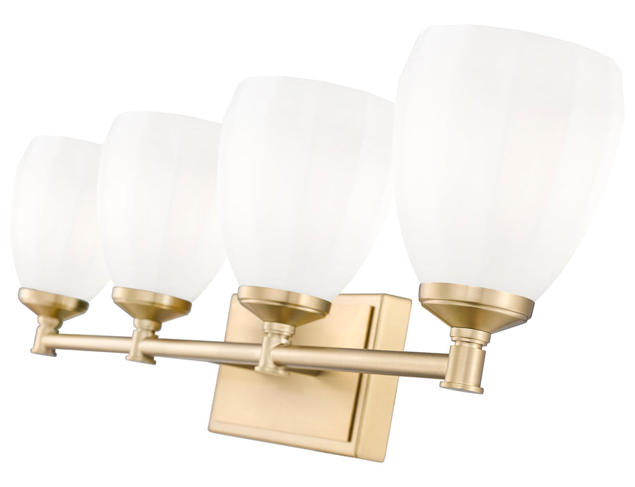 Vanity Z-Lite 7004-4V-MGLD Modern Gold Oren 4 Light Vanity Z-Lite