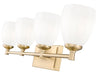 Vanity Z-Lite 7004-4V-MGLD Modern Gold Oren 4 Light Vanity Z-Lite