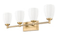 Vanity Z-Lite 7004-4V-MGLD Modern Gold Oren 4 Light Vanity Z-Lite