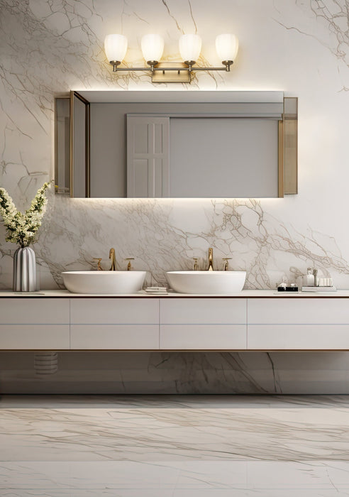 Vanity Z-Lite 7004-4V-MGLD Modern Gold Oren 4 Light Vanity Z-Lite