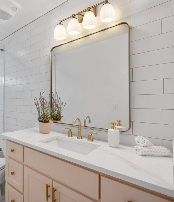 Vanity Z-Lite 7004-4V-MGLD Modern Gold Oren 4 Light Vanity Z-Lite