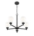 Chandelier Z-Lite 7004-5MB Matte Black Oren 5 Light Chandelier Z-Lite