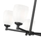 Chandelier Z-Lite 7004-5MB Matte Black Oren 5 Light Chandelier Z-Lite