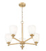 Chandelier Z-Lite 7004-5MGLD Modern Gold Oren 5 Light Chandelier Z-Lite