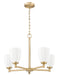 Chandelier Z-Lite 7004-5MGLD Modern Gold Oren 5 Light Chandelier Z-Lite